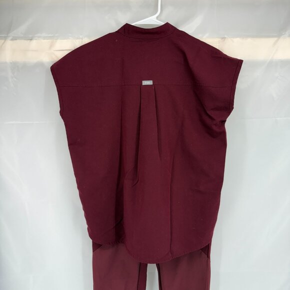 Figs Women XXS Disney Scrub Set Rafaela Top Jogger Pant Burgundy Nurse Doctor - Picture 2 of 15